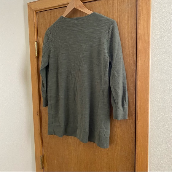 LOFT • Oversized Tie Neck Shirt Tunic - Size M - Picture 11 of 12